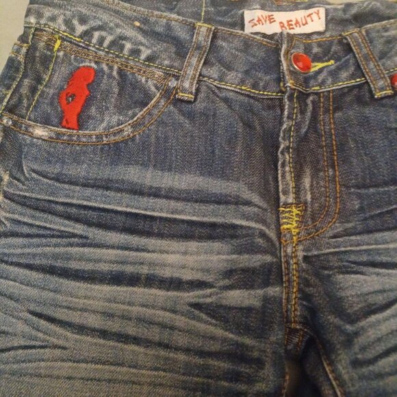 !RARE! Vintage Save Beauty Low-rise Capris - Picture 2 of 4